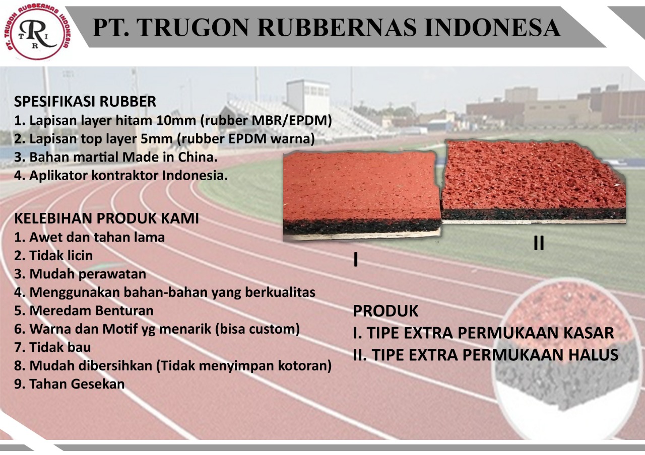 kontraktor rubber running track (0821 1472 8182 )